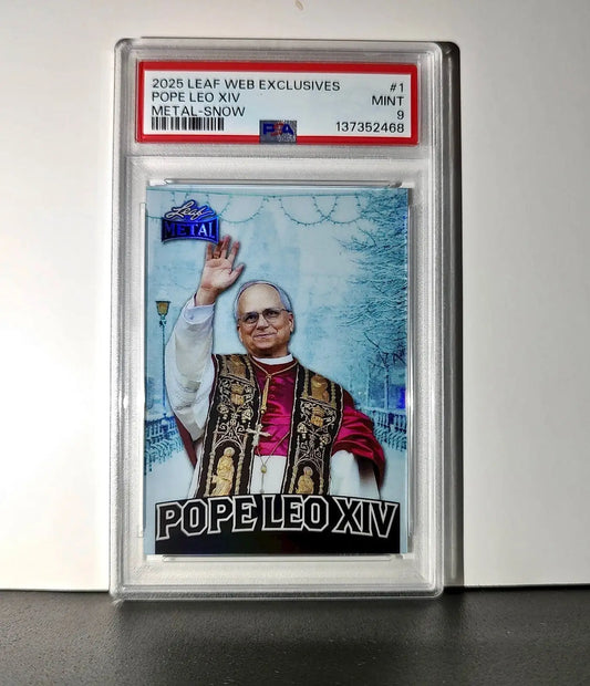 2025 Leaf Metal Pope Leo XIV 33/583 #1 Snow Variant PSA 9 Mint - Other