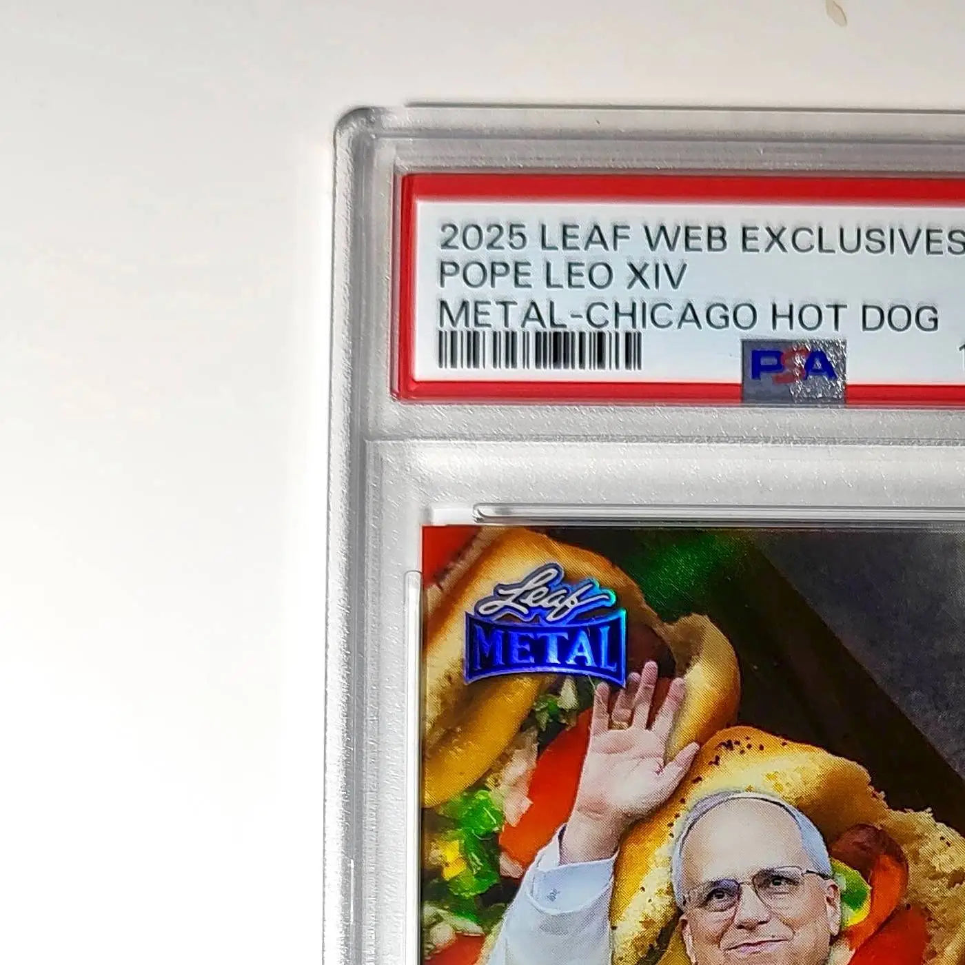 2025 Leaf Metal Pope Leo XIV 44/529 #1 Hot Dog Variant PSA 9 Mint - Other