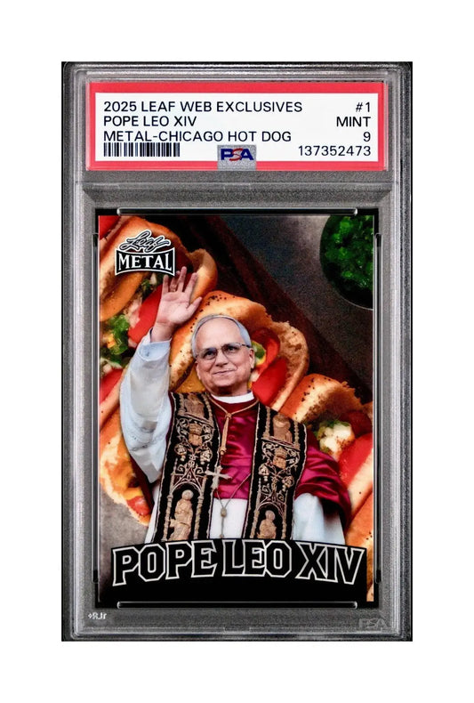 2025 Leaf Metal Pope Leo XIV 45/529 #1 Hot Dog Variant PSA 9 Mint - Other