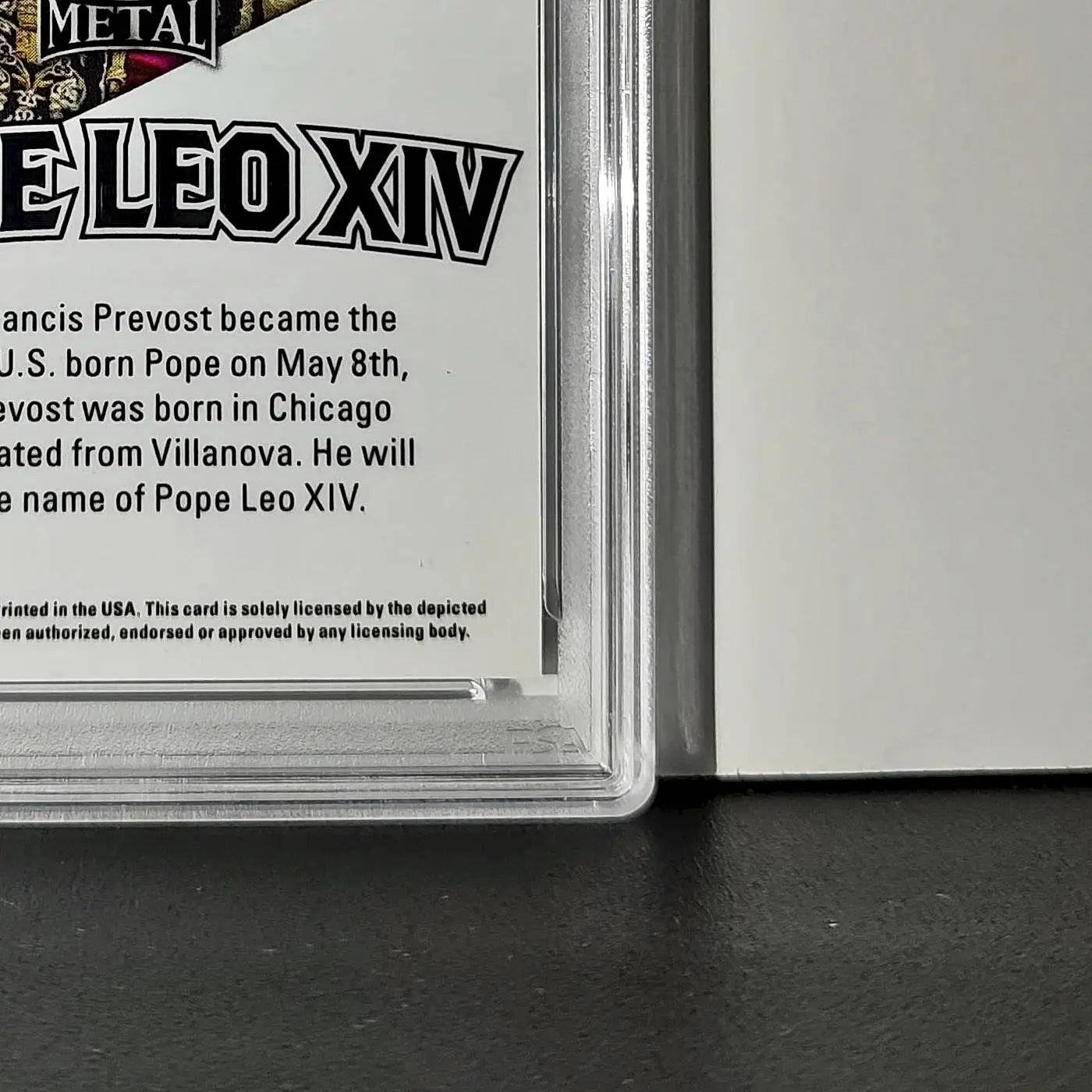 2025 Leaf Metal Pope Leo XIV 45/529 #1 Hot Dog Variant PSA 9 Mint - Other