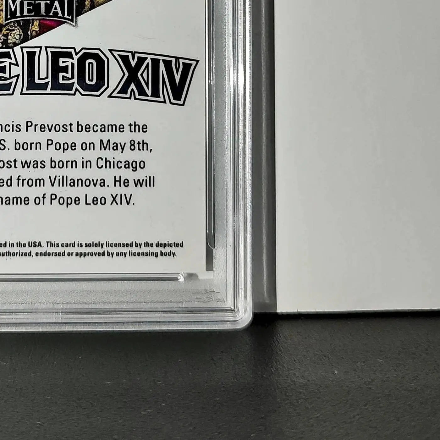 2025 Leaf Metal Pope Leo XIV 46/529 #1 Hot Dog Variant PSA 9 Mint - Other