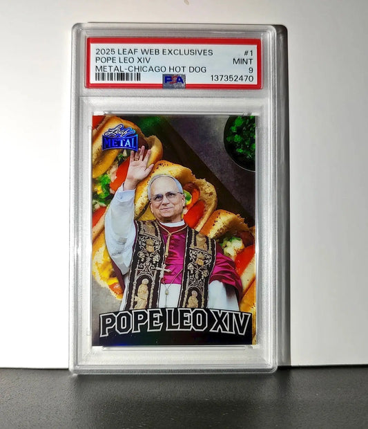 2025 Leaf Metal Pope Leo XIV 46/529 #1 Hot Dog Variant PSA 9 Mint - Other
