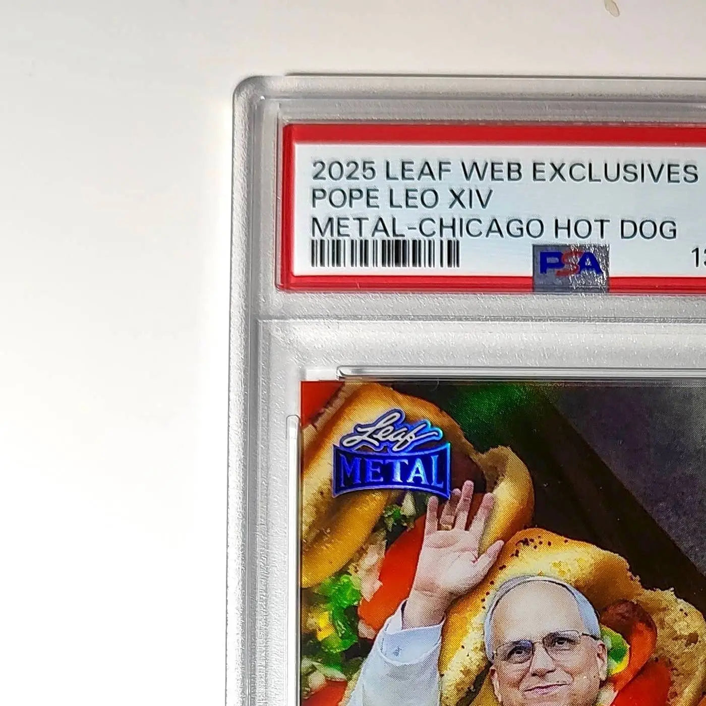 2025 Leaf Metal Pope Leo XIV 46/529 #1 Hot Dog Variant PSA 9 Mint - Other