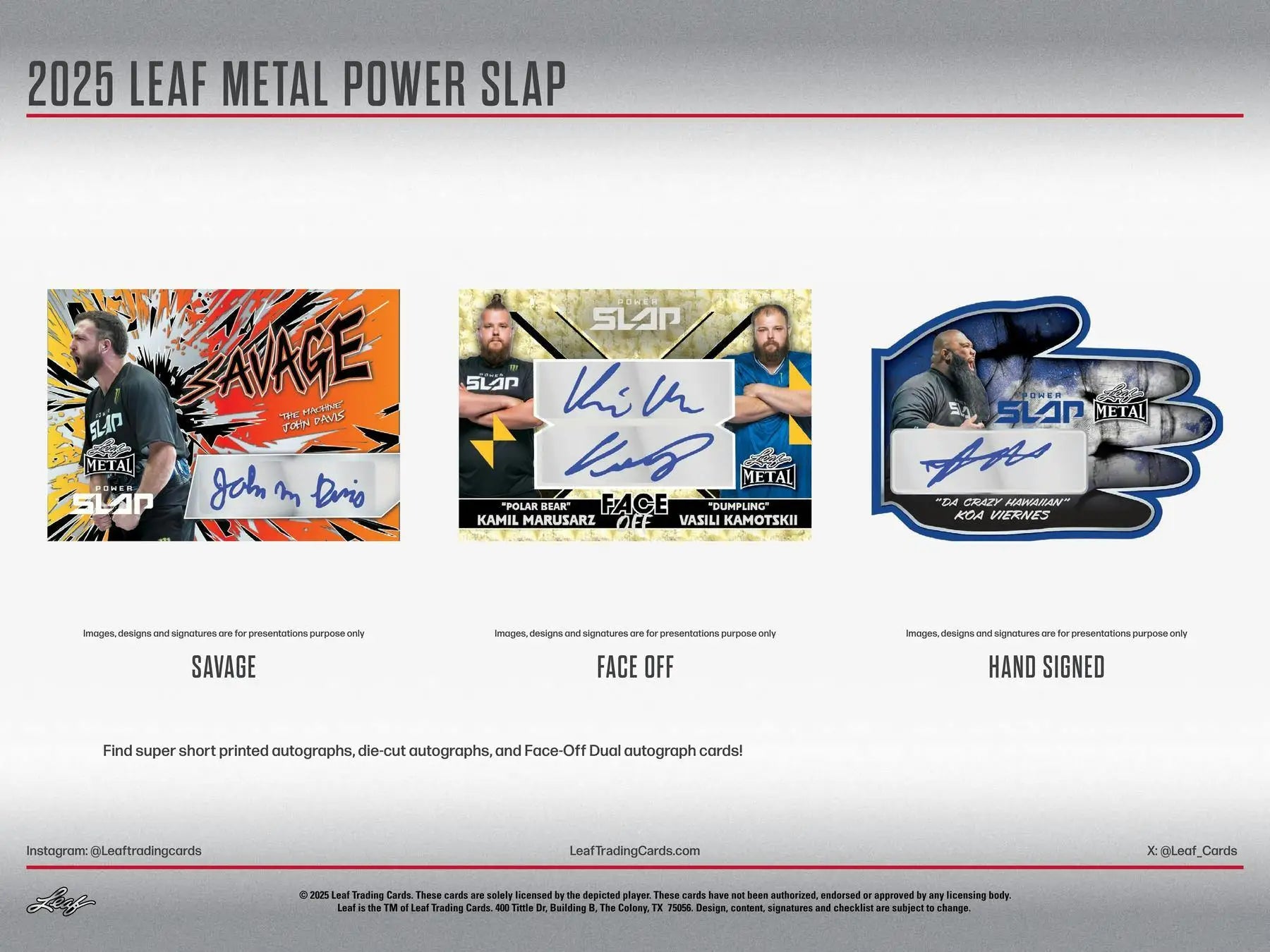 2025 Leaf Metal Power Slap Hobby Box | Columbia Sports Cards - Sports Card Hobby Boxes
