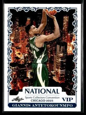 2025 Leaf National Sports Collectors Convention VIP #VIP-4 Giannis Antetokounmpo - Basketball Card Single