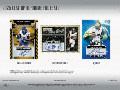 2025 Leaf Optichrome Football Hobby Box | Columbia Sports Cards