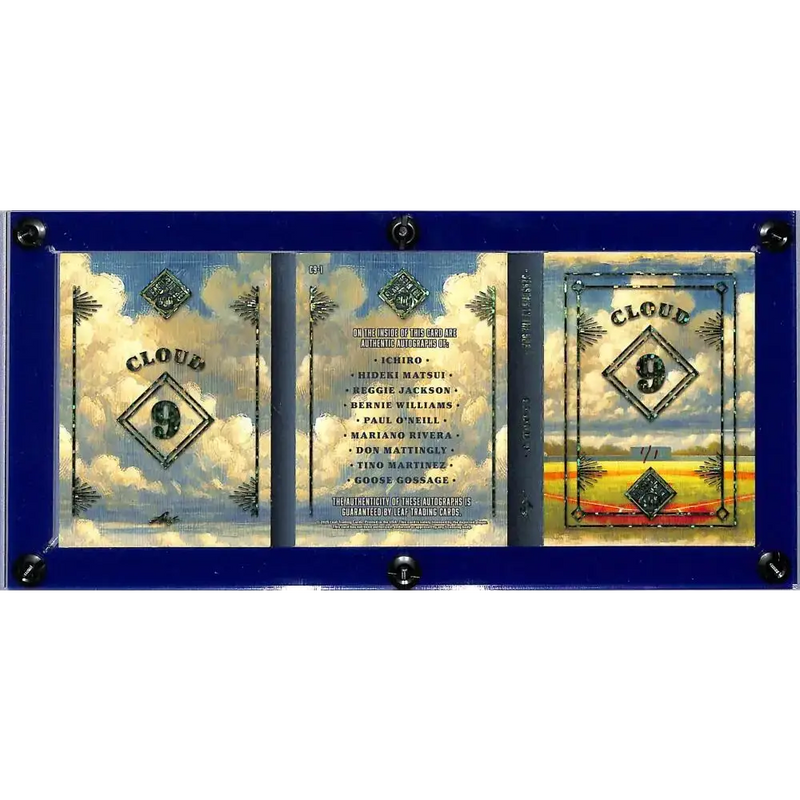 2025 Leaf Seasons In The Sun Cloud 9 #C9-1 Yankees EX Excellent Auto 1/1 New York Yankees - Baseball Card Single