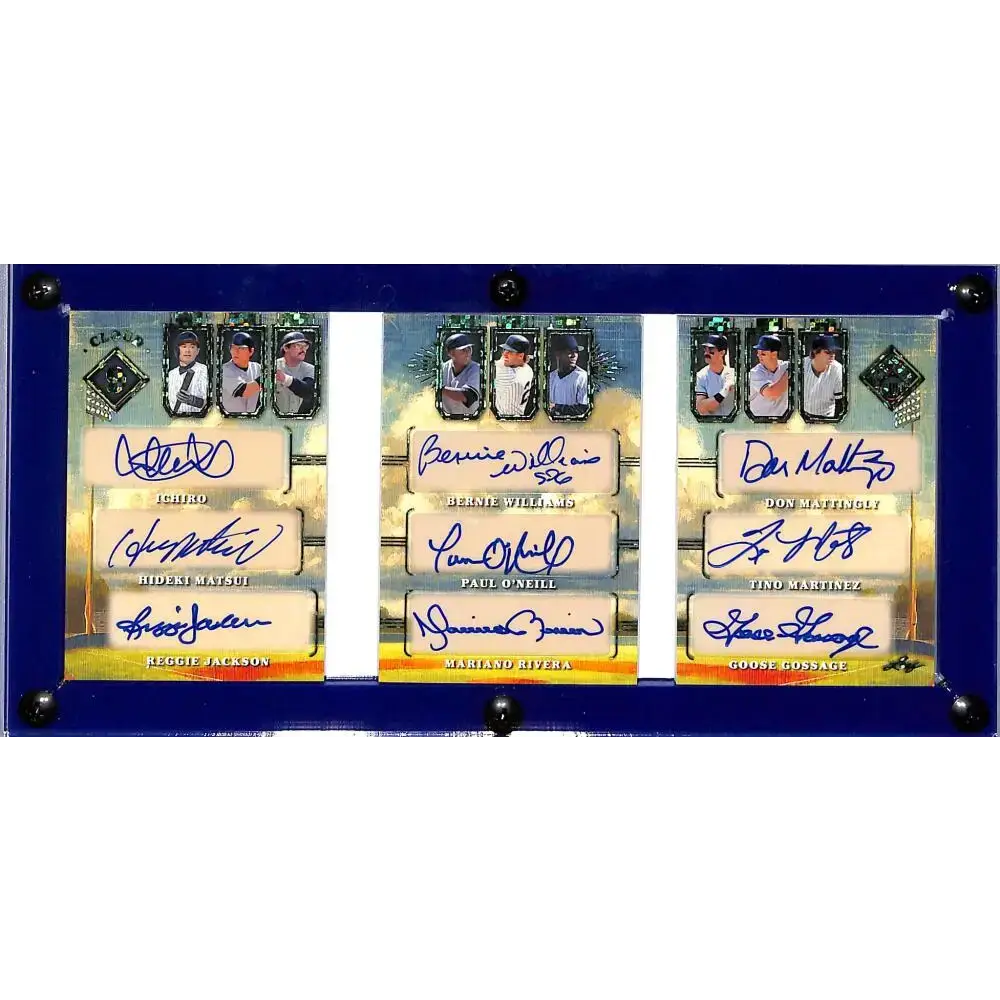 2025 Leaf Seasons In The Sun Cloud 9 #C9-1 Yankees EX Excellent Auto 1/1 New York Yankees - Baseball Card Single