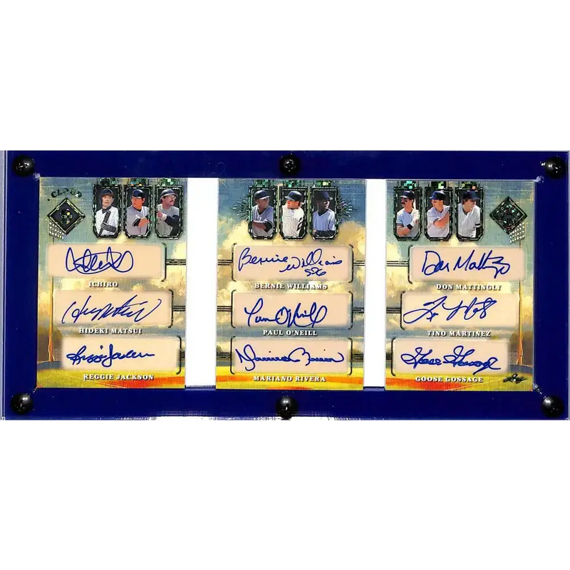 2025 Leaf Seasons In The Sun Cloud 9 #C9-1 Yankees EX Excellent Auto 1/1 New York Yankees - Baseball Card Single