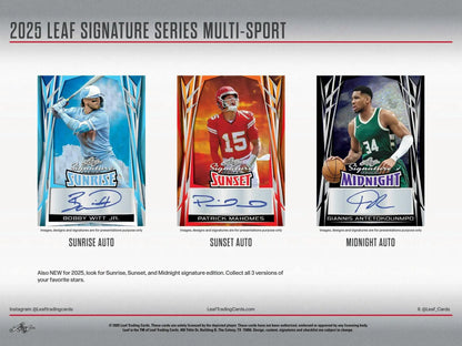 2025 Leaf Signature Series Multi-Sports Hobby