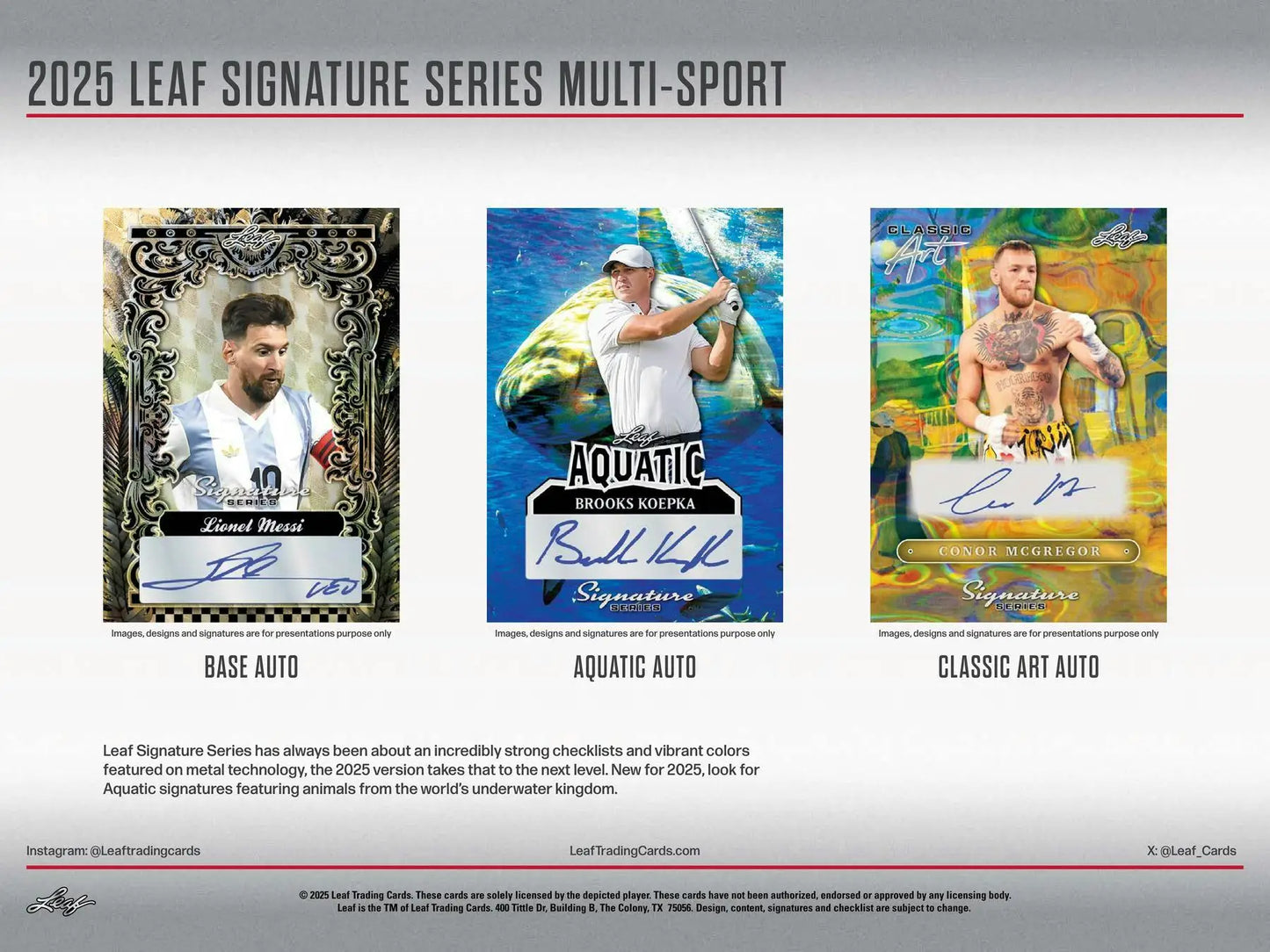 2025 Leaf Signature Series Multi-Sports Hobby