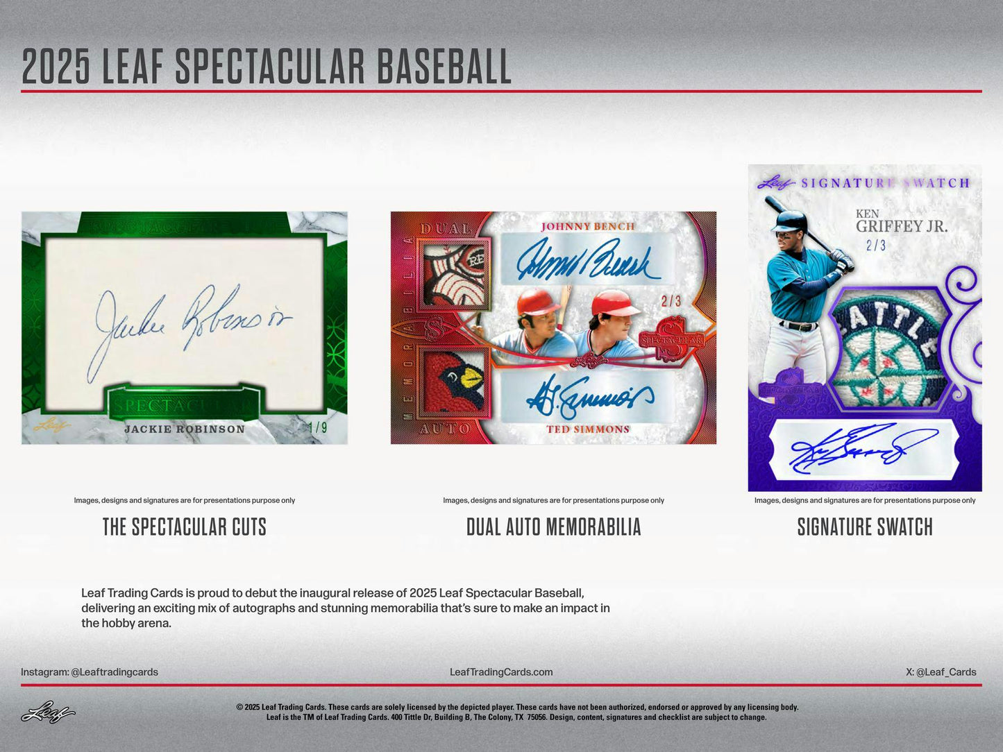 2025 Leaf Spectacular Baseball Hobby Box | Columbia Sports Cards