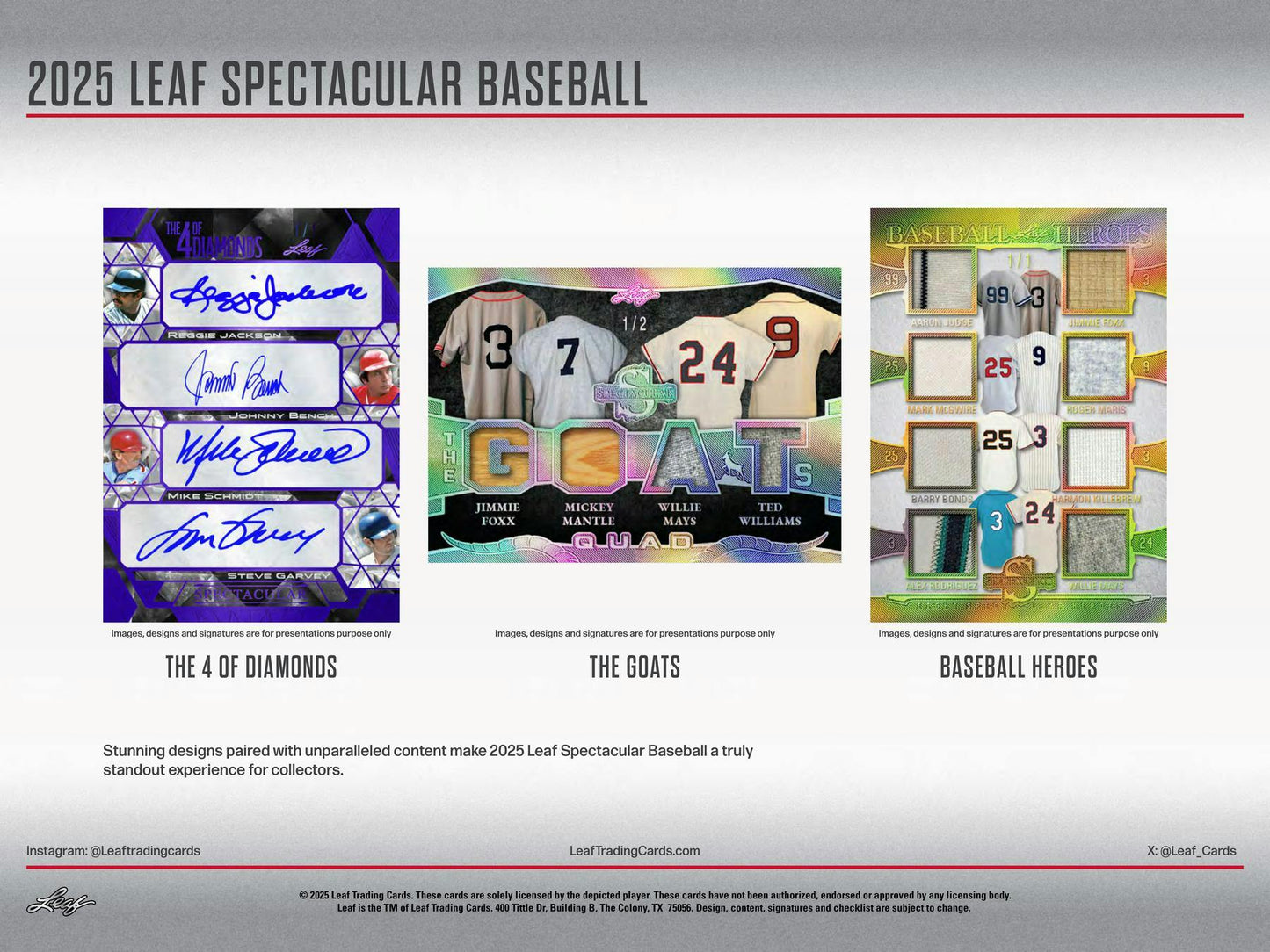 2025 Leaf Spectacular Baseball Hobby Box | Columbia Sports Cards