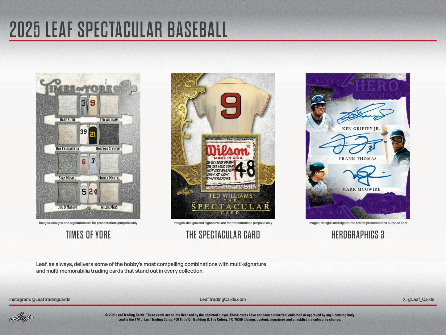 2025 Leaf Spectacular Baseball Hobby Box | Columbia Sports Cards