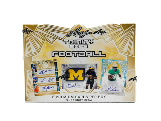 2025 Leaf Trinity Football Hobby Box | Columbia Sports Cards - Sports Card Hobby Boxes