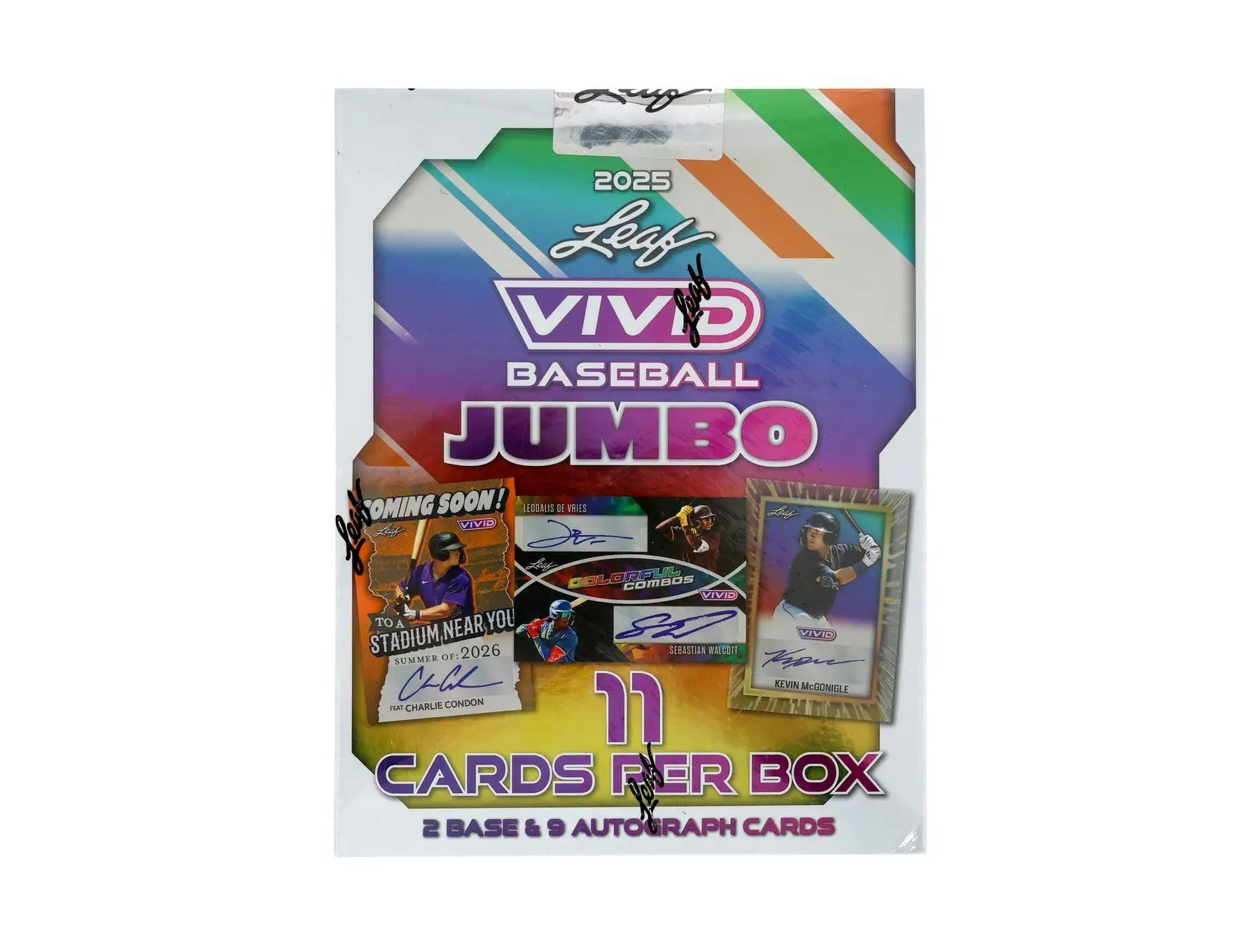 2025 Leaf Vivid Baseball Hobby Jumbo Box | Columbia Sports Cards - Sports Card Hobby Boxes