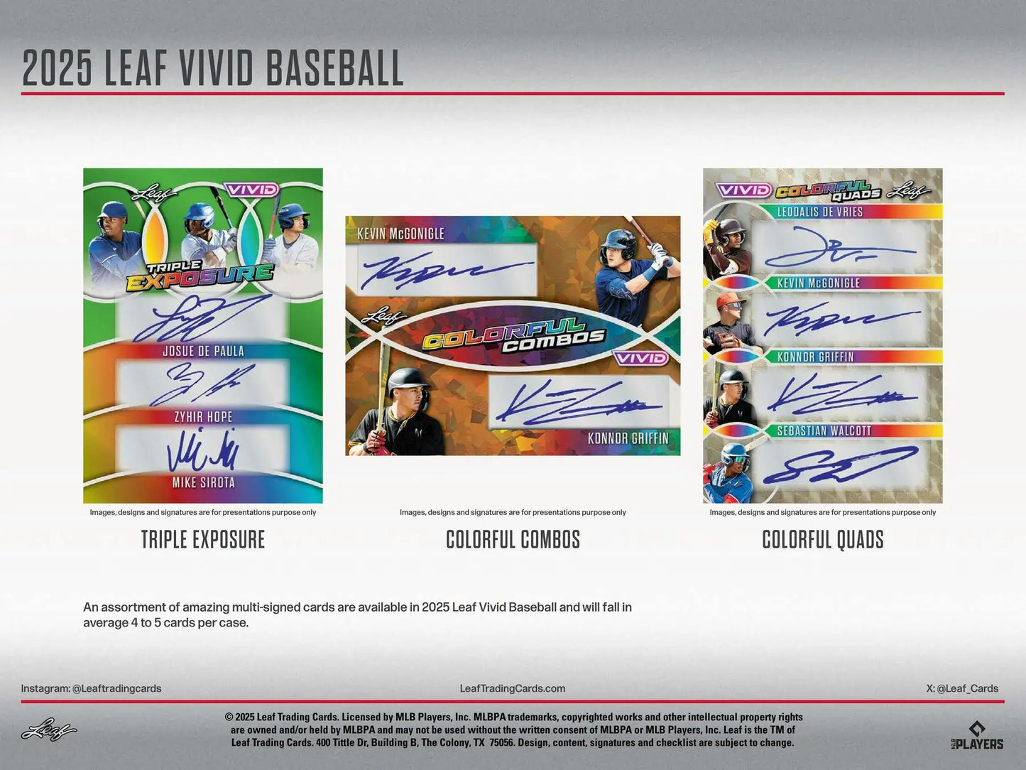 2025 Leaf Vivid Baseball Hobby Jumbo Box | Columbia Sports Cards - Sports Card Hobby Boxes