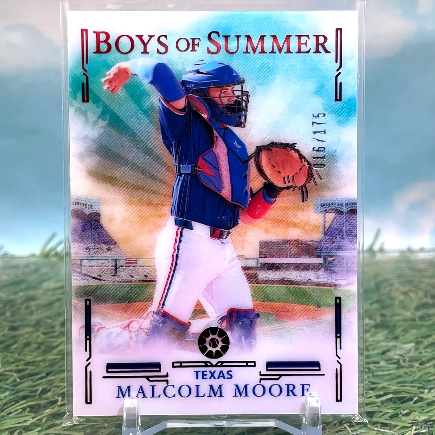2025 Malcolm Moore Panini Boys of Summer #39 /175 Texas Rangers - Baseball Card Single