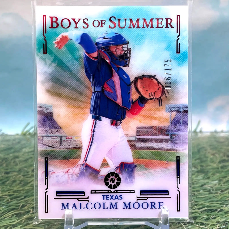 2025 Malcolm Moore Panini Boys of Summer #39 /175 Texas Rangers - Baseball Card Single