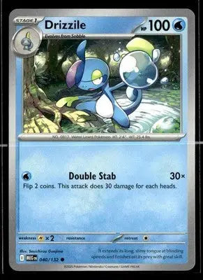 2025 Mega Evolution Drizzile #040/132 Base Common NM - Pokémon Card Single