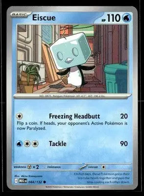 2025 Mega Evolution Eiscue #044/132 Base Common NM - Pokémon Card Single