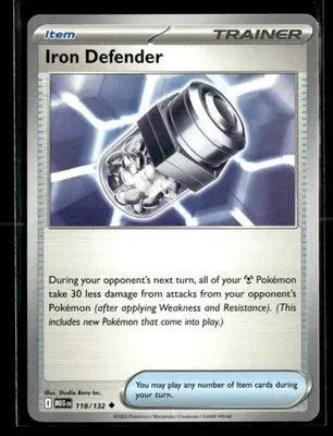2025 Mega Evolution Iron Defender #118/132 Base Uncommon NM - Pokémon Card Single