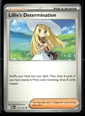 2025 Mega Evolution Lillie’s Determination #119/132 Base Uncommon NM - Pokémon Card Single