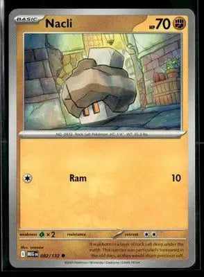 2025 Mega Evolution Nacli #082/132 Base Common - Pokémon Card Single