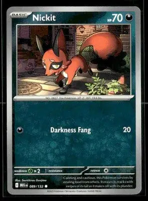 2025 Mega Evolution Nickit #089/132 Base Common NM - Pokémon Card Single