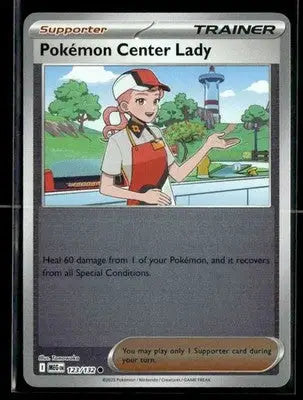 2025 Mega Evolution Pokemon Center Lady #123/132 Reverse Holo Common NM - Pokémon Card Single