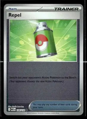 2025 Mega Evolution Repel #126/132 Reverse Holo Uncommon NM - Pokémon Card Single