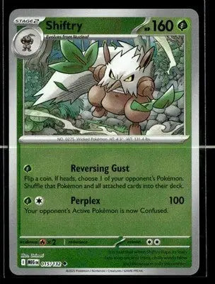 2025 Mega Evolution Shiftry #015/132 Reverse Holo Uncommon NM - Pokémon Card Single