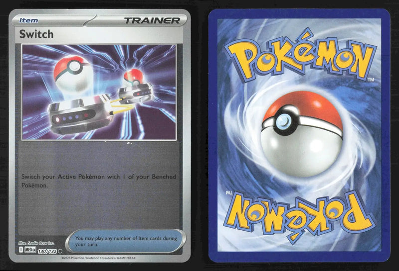 2025 Mega Evolution Switch #MEG 130/132 Reverse Holo Common NM - Pokémon Card Single