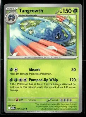 2025 Mega Evolution Tangrowth #007/132 Base Uncommon NM - Pokémon Card Single