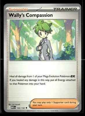 2025 Mega Evolution Wally’s Compassion #132/132 Base Uncommon NM - Pokémon Card Single