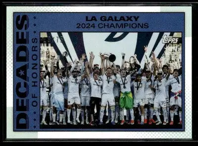2025 MLS 30th Anniv Coll #DOH-29 Los Angeles Galaxy Decades of Honor Silver #/75 - Soccer Card Single