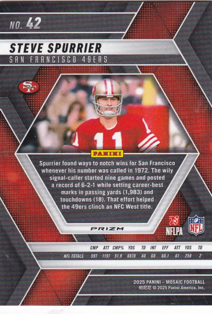 2025 MOSAIC #42 STEVE YOUNG PURPLE SCOPE- SAN FRANCISCO 49ERS