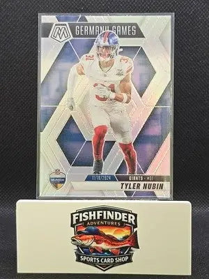 2025 Mosaic Tyler Nubin INTERNATIONAL GAMES GERMANY #261 NY Giants Silver Prizm - Football Card Single