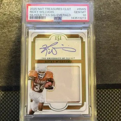 2025 National Treausres Collegiate Ricky Williams Patch Auto /5 PSA 10 Pop 1 - Football Card Single