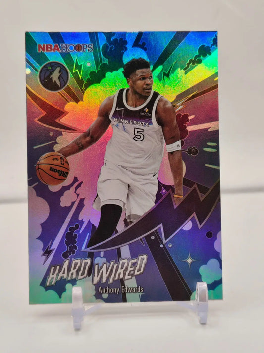 2025 NBA Hoops Hard Wired Anthony Edwards #HW-4 Insert Timberwolves