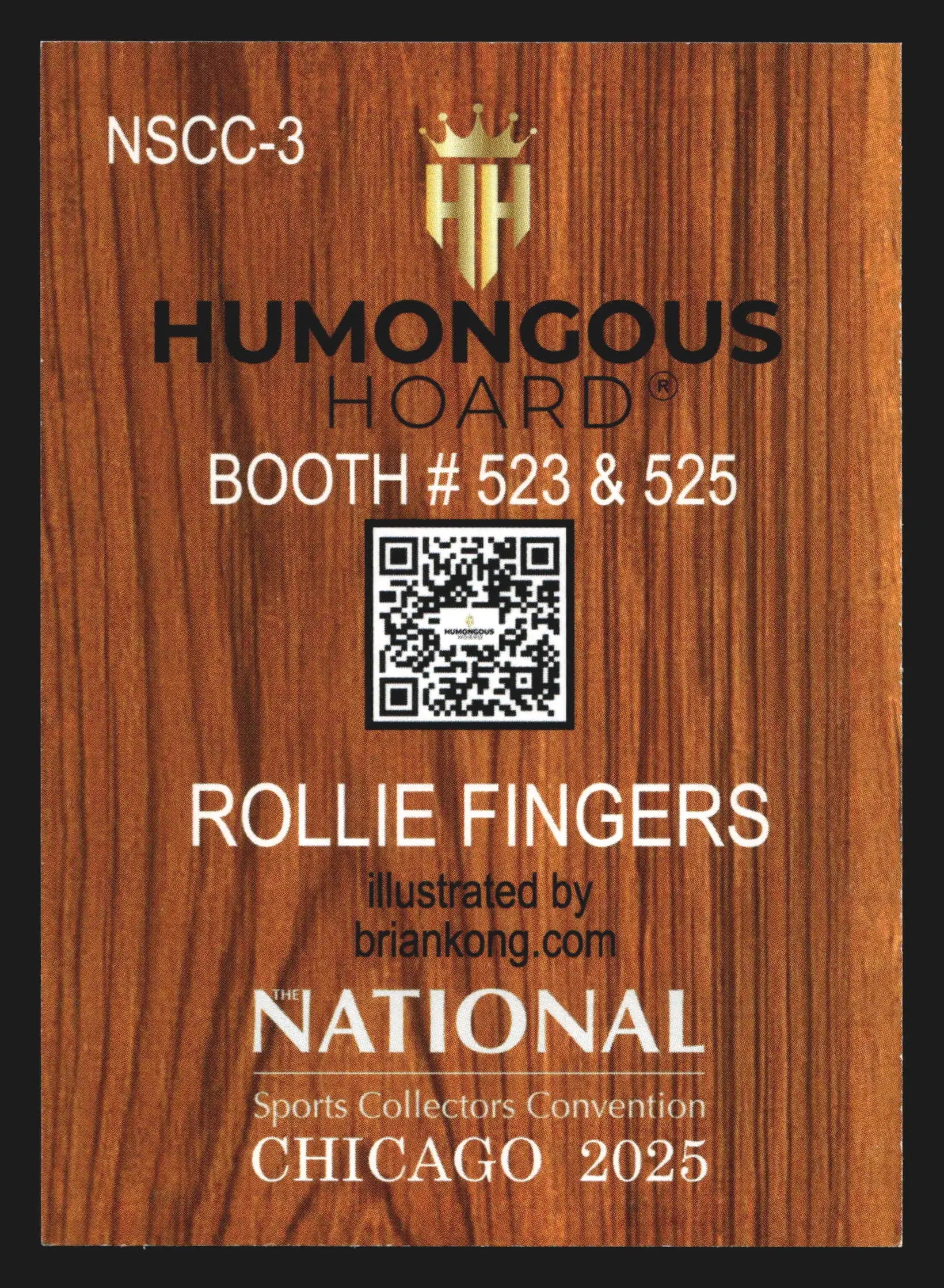 2025 NSCC Humongous Hoard #NSCC-3 Rollie Fingers HOF - Baseball Card Single