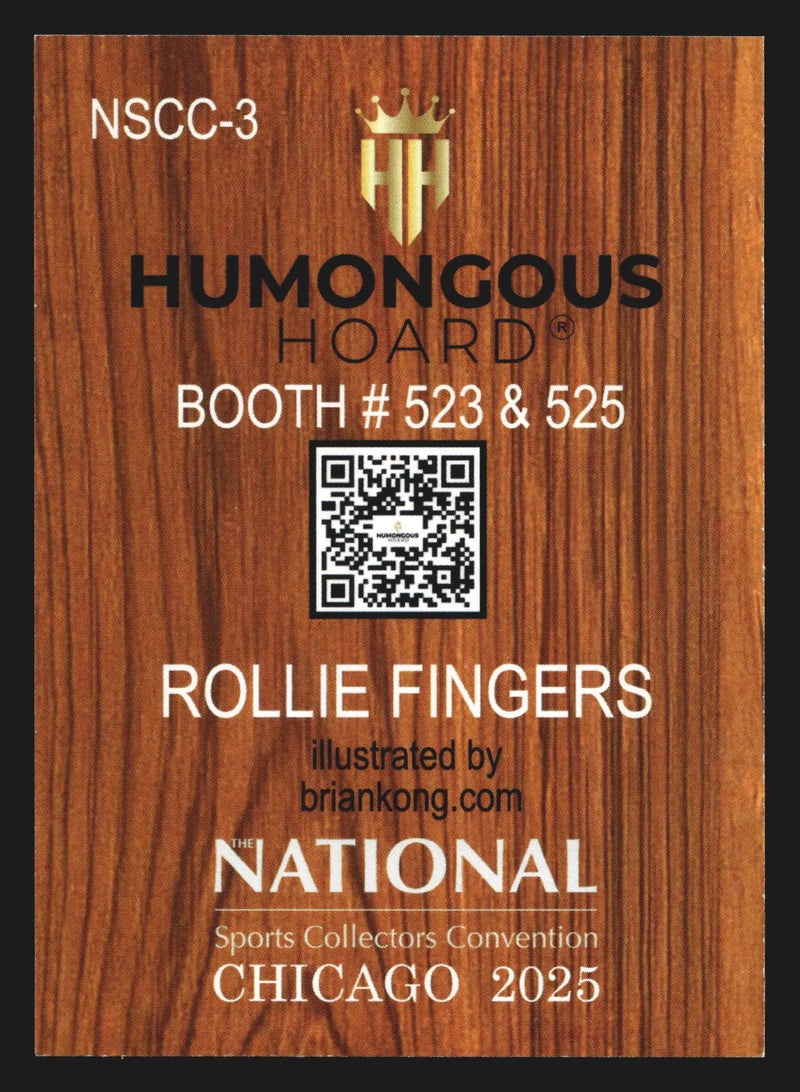 2025 NSCC Humongous Hoard #NSCC-3 Rollie Fingers HOF - Baseball Card Single