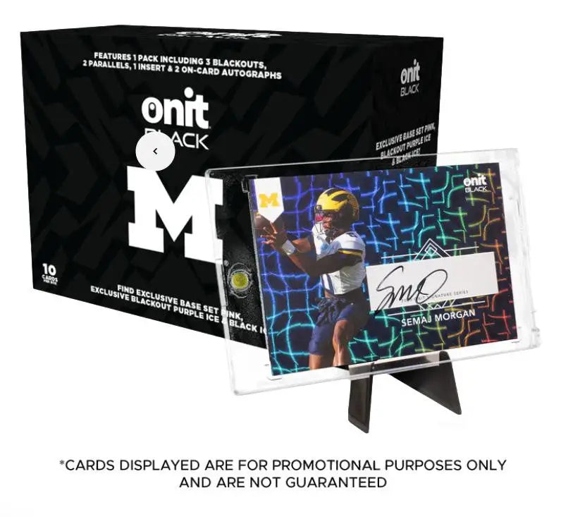 2025 Onit Black - Michigan University Football Premium 2 On-Card Autos - Football Card Box