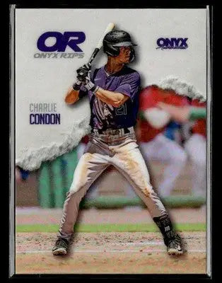 2025 Onyx Rips #ORB-CHCO Charlie Condon Refractor - Baseball Card Single