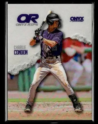 2025 Onyx Rips #ORB-CHCO Charlie Condon Refractor - Baseball Card Single