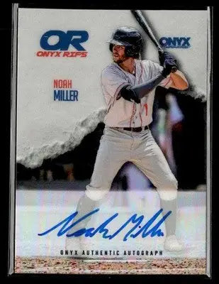 2025 Onyx Rips #RAB-NOMI Noah Miller Refractor Autographs - Baseball Card Single