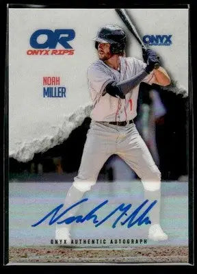 2025 Onyx Rips #RAB-NOMI Noah Miller Refractor Autographs - Baseball Card Single