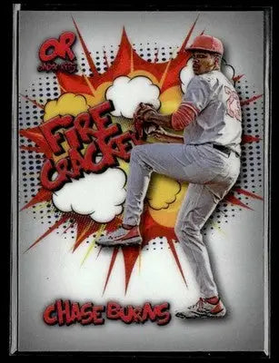 2025 Onyx Rips #RAWCHBU Chase Burns Nickname Comic White #/50 - Baseball Card Single