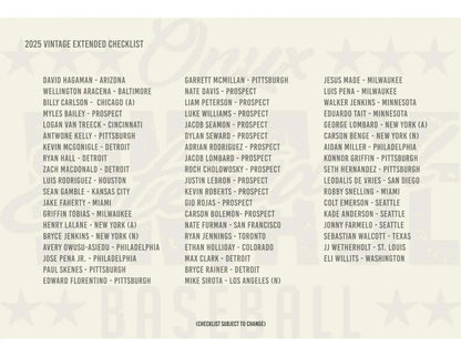 2025 Onyx Vintage Extended Series Baseball Mega Box | Columbia Sports Cards - Sports Card Hobby Box