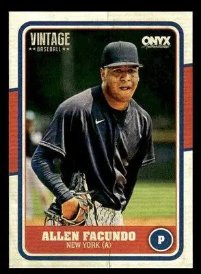 2025 Onyx Vintage #OVALFA Allen Facundo - Baseball Card Single